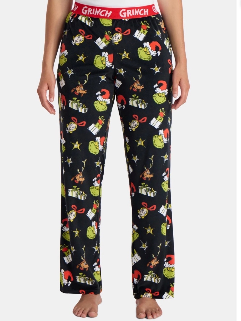 Grinch Holiday Lounge Pants - Black/Green - Picture 4 of 5